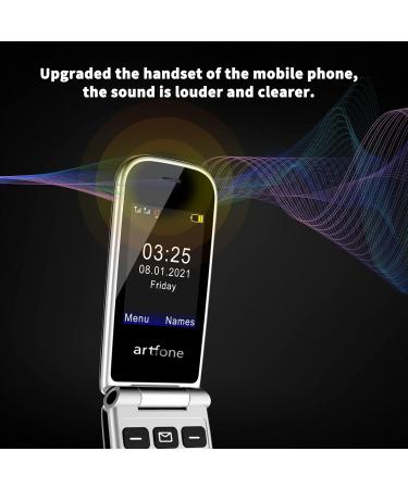Artfone F20 Big Button Mobile Phone for Elderly | Dual SIM Unlocked Flip Phone with Charging Dock | Easy to Use Simple Phone with FM Radio & Torch - Black - Buy Online on SooperMarket.com