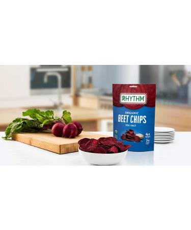 Rhythm Superfoods Organic Salted Beet Chips | 1.4 Oz (Pack of 4) | Vegan/Gluten-Free Snacks - Buy Online on SooperMarket.com