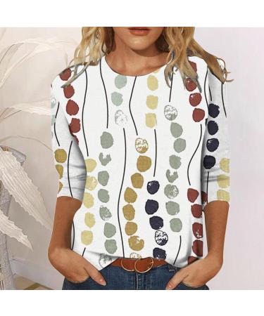 Women's T-Shirt Summer Blouse Shirt Women's T-Shirt O-Neck Elegant Clothing Women Summer Shirts Loose Basic Tops Casual Cotton Blouse Women's Tops Plain Long Sleeve Shirt Large Shirts Tops White XXL - Buy Online on SooperMarket.com