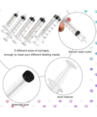 Puppy Kitten Feeding Tube Kit Includes 5 Pcs Kitten Feeding 5 ML 10 ML 20 ML 30 ML 60 ML 4 Pcs Red Feeding Tubes 1Pcs Rubber Suction Device and Air Blowing for Newborn Animals(11Pack) - Buy Online on SooperMarket.com