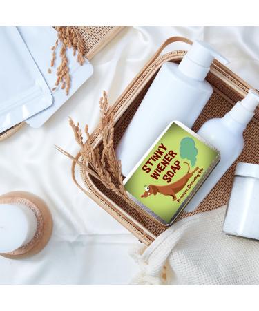 Gears Out Stinky Wiener Soap Bar Gift Set | Coffee Scented Soap for Men | Unique Stocking Stuffers & White Elephant Gifts for Dog Lovers - Buy Online on SooperMarket.com