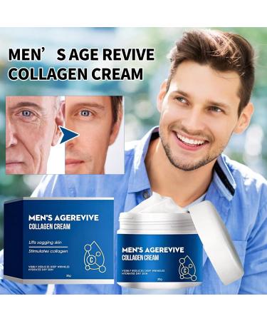 Men's Age revive Collagen Cream Mens Face Cream Collagen Moisturiser for Men Mens Anti Aging Face Cream Mens Face Moisturiser Reduce Fine Lines and Wrinkles Firm & Smooth Skin Hydrating - Buy Online on SooperMarket.com
