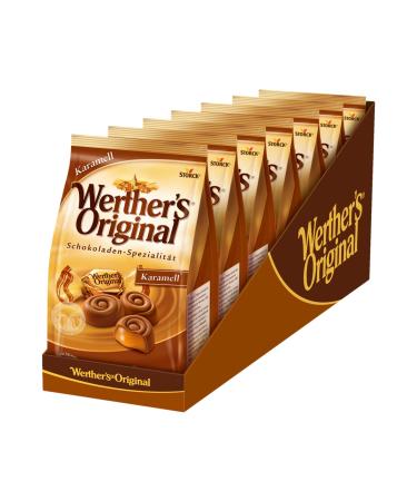 Werther's Original Caramel 7 x 153g Milk chocolate with caramel filling (45 percent) Caramel Chocolate 153 g (pack of 7)