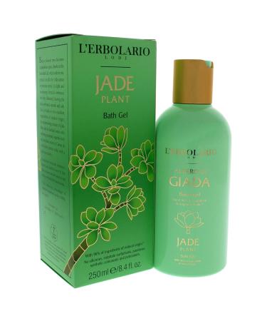L'Erbolario Jade Plant Bath Gel - Gentle Moisturizing Formula for Delicate Skin - Paraben Free 8.4 Oz - Green & Floral Fragrance - Buy Online on SooperMarket.com