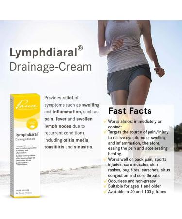 Pascoe Lymphdiaral Drainage Cream 100 G Homeopathic remedy used to relieve symptoms of swelling and inflammation such as pain fever and swollen lymph nodes due to injury or recurrent conditions such as earaches tonsillitis and sinusitis Steroid-free corti - Buy Online on SooperMarket.com