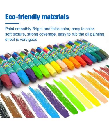 Non-Toxic Oil Pastels Set - 36 Assorted Colors for Kids, Artists & Beginners - Soft Pastels for Painting, Drawing & Graffiti - Art Supplies - Buy Online on SooperMarket.com