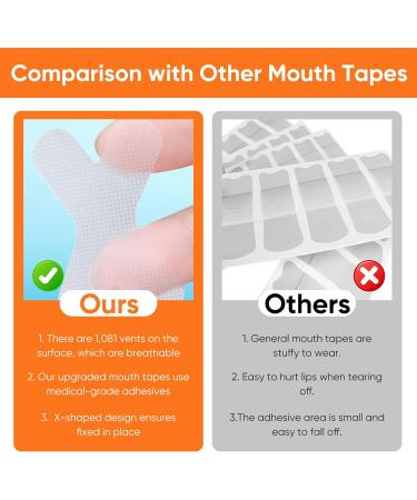 Advanced Gentle Anti Snoring Mouth Tape - Improve Nasal Breathing and Sleep Quality - Buy Online on SooperMarket.com