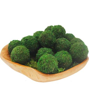 Kaveno Green Moss Decorative Balls - Set of 12 Natural Green Spheres 2.4 - Buy Online on SooperMarket.com