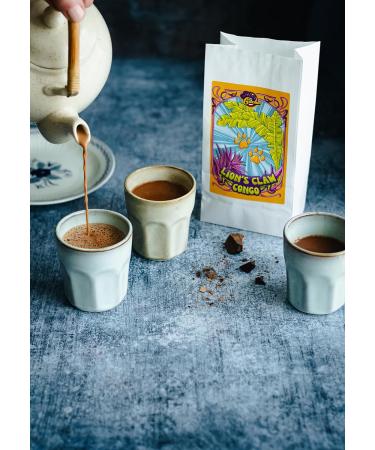 Ceremonial Cacao from Congo 100% organic keto gluten-free and vegan option: hot chocolate blend. Experience of black cocoa sugar-free aphrodisiac chocolate. (200g) Chocolate 200g - Buy Online on SooperMarket.com