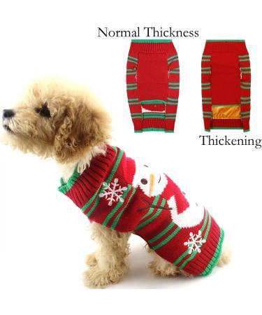DELIFUR Dog Snowman Holiday Sweater - Christmas New Year Pet Clothes - Buy Online on SooperMarket.com