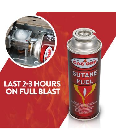 GasOne Butane Fuel Canister (12 Pack) - High-Quality Butane Fuel for Camping Stoves - Buy Online on SooperMarket.com