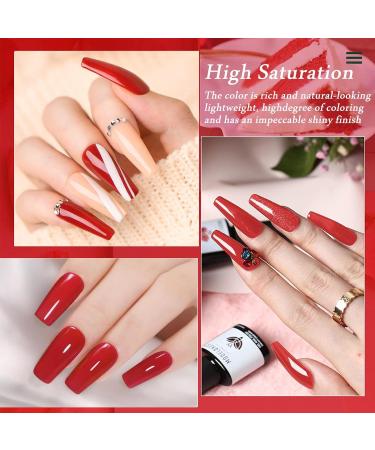 28g/box Professional Acrylic Nail French Manicure Powder Set - White, Clear, Red, Nude | HJ-NAP017 (No.7) - Buy Online on SooperMarket.com