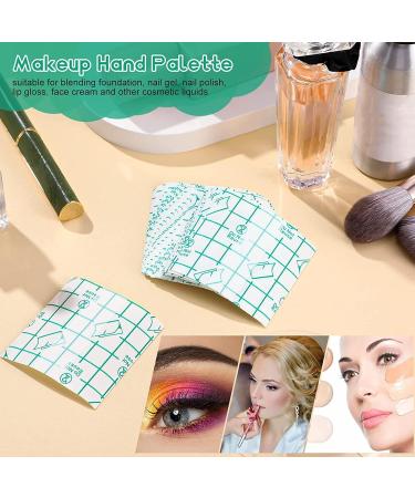 100pcs Makeup Hand Palette - Waterproof PU Film Self-Adhesive Disposable Mixing Palette for Flawless Application - Buy Online on SooperMarket.com
