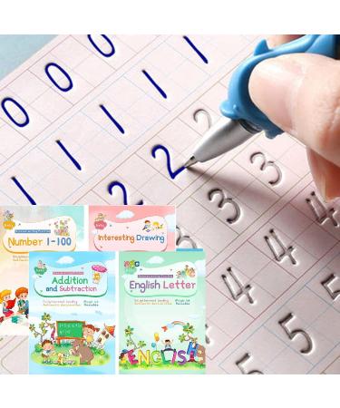 Magic Ink copy books for children reusable handwriting workbooks for presules groove's template design and manuscript (A5) A5 yards