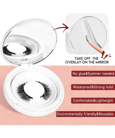 Magnetic Eyelashes with Applicator Higu clace Magnetic Lashes Natural Look 1 Pair Reusable Eyelashes Magnetic Without Eyeliner No Glue Needed Eye Lashes Magnetic Easy to Wear and Remove(Style A) STYLE-A - Buy Online on SooperMarket.com
