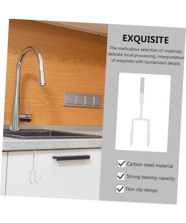 CHILDWEET Wall Coat Hanger 4pcs Wall Mounted Hooks Wall Mount Hooks Door Hanger Hook Door Hook Towel Organizer 19X9X5CM White - Buy Online on SooperMarket.com