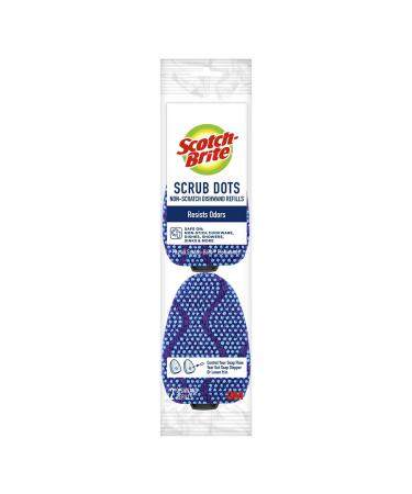 Scotch-Brite Scrub Dots Non-Scratch Dishwand Refills, Dishwand Refills for Cleaning Kitchen, Bathroom, and Household, Non-Scratch Refills Safe for Non-Stick Cookware, 2 Dishwand Refills 2 Count (Pack of 1)