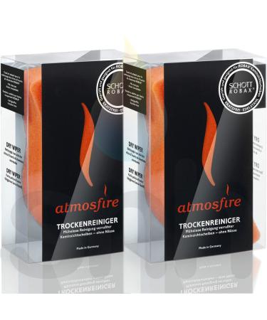 X2 Atmosfire Dry Wipe Stove Glass Cleaner Pads for Stove Glass Cleaning