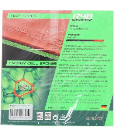 Buy Andro Surface Rapid R 48 Red 2.0 mm - Premium Table Tennis Rubber | International Shipping Available - Buy Online on SooperMarket.com