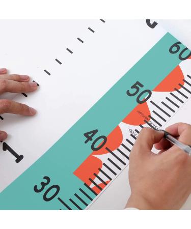 Kids Height Growth Chart Wall Hanging - Dinosaur Theme - 79 x 7.9 inches - Measure Baby Girls Boys Toddlers Bedroom Decor - Buy Online on SooperMarket.com