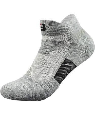 Belisy Men's Compression Athletic Socks - 6 Pack for Basketball & Running | Grey | Medium - Buy Online on SooperMarket.com