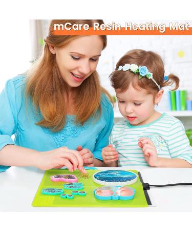 Epoxy Resin Heating Mat  Resin Curing Machine  Epoxy Quick Dry Tool Set with Timer and Cover for Coaster Jewelry Silicone Mold - Buy Online on SooperMarket.com