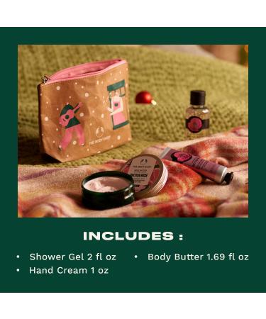 The Body Shop British Rose Mini Gift Set - Vegan Formula, Hydrating & Rejuvenating Skincare - 3 Piece Set - Buy Online on SooperMarket.com