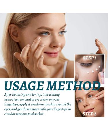 Eye Cream For Dark Circles And Puffy Eyes Eye Cream Anti Aging Caffeine Eye Cream Remove Fade Fine Line Hydrolyzed Collagen Hydrating Eye Cream Korean Eye Cream For Men & Women - Buy Online on SooperMarket.com