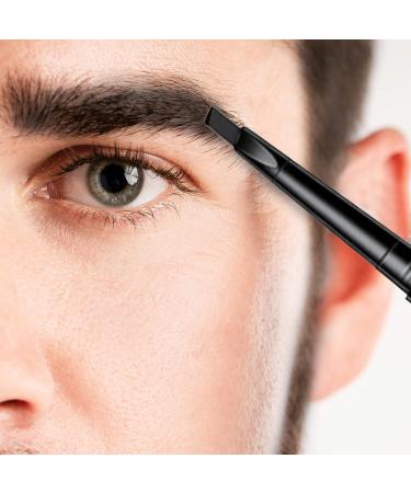 Gentlehomme Mens Eyebrow Pencil Black - Waterproof 2-in-1 Brush & Pencil for Defined & Long-Lasting Brows - Buy Online on SooperMarket.com