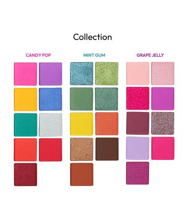 Ruby Kisses Eyeshadow Palette - Highly Pigmented 9 Shades Matte Shimmer Metallic Eye Makeup (Candy Pop) - Buy Online on SooperMarket.com