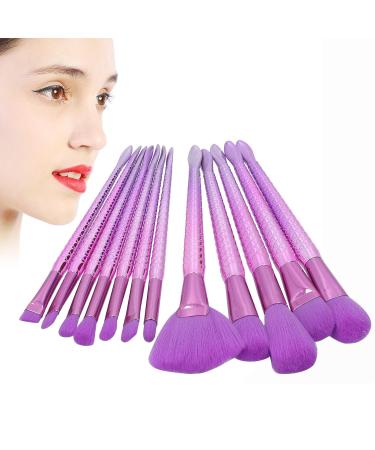 12 Piece Makeup Brush Set | Soft Dense Hair Brushes for Foundation Powder & Eyeshadow | International Shipping Available - Buy Online on SooperMarket.com