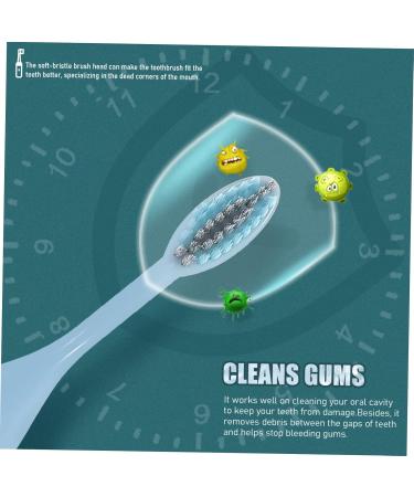 Beavorty Portable Toothbrush Travel-Friendly Mouth Cleaning Brush for Braces | Ideal Travel Toothbrush - Buy Online on SooperMarket.com