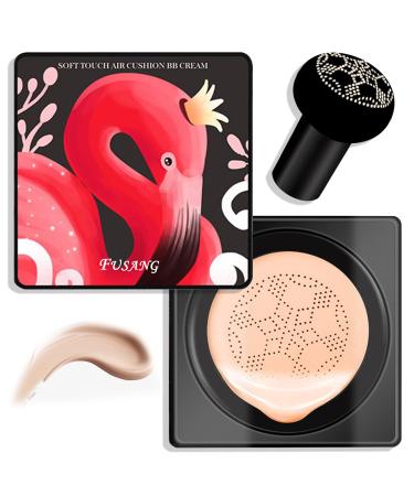 Mushroom Head Air Cushion CC Cream Foundation Moisturizing BB Cream Foundation Makeup Long Lasting CC Cream Liquid Foundation Matte Concealer Foundation Suitable for All Skin Types(Natural) Natural B