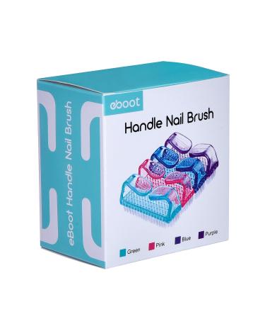 4-Piece Large Multicolor Handle Nail Brush Set for Effective Nail Cleaning - Buy Online on SooperMarket.com