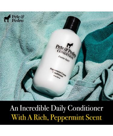 Pete & Pedro Peppermint Daily Conditioner | Hydrating Cream for Dry & Damaged Hair (8.5 oz) - Buy Online on SooperMarket.com