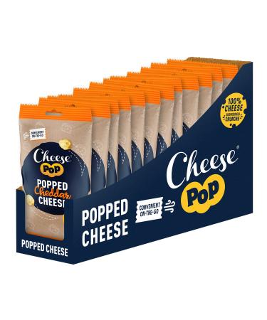 Shop 12-Pack Cheddar Cheese Popped Snacks - Crispy Airy & Protein-Rich | Slightly Spicy & Creamy 100% Cheddar Treats - International Shipping! - Buy Online on SooperMarket.com