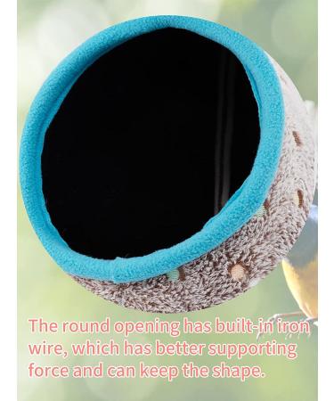 MEWTOGO Winter Warm Bird Nest with Fixable Opening - Plush Snuggle Parrot House for Various Bird Species - Buy Online on SooperMarket.com