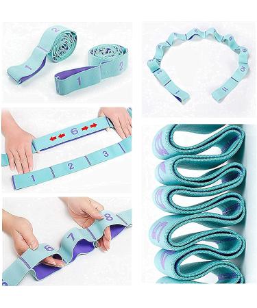WowDude Stretching Straps - 11 Loop Elastic Exercise Band for Legs, Arms, Yoga, Pilates & Physical Therapy - Buy Online on SooperMarket.com