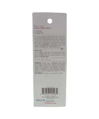 Flower Beauty Brow Vixen Tattoo Effect Stain - Blonde | Smudge Proof, 12 Hr Wear Brow Makeup with Aloe Vera & Vitamin E - Buy Online on SooperMarket.com