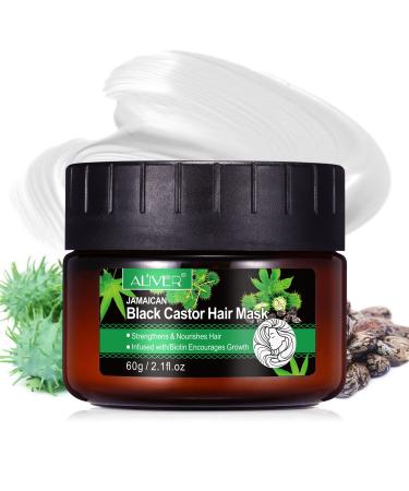 Hair Mask  Black Castor Oil Hair Mask for Color Treated Hair Dry  Natural Black Castor Oil Hair Repair Treatment for Damaged Hair  Deep Hair Treatment for Bleached Hair