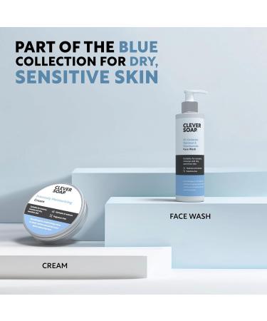 Clever Soap Intensely Moisturising Hand Face & Body Cream - Suitable For Eczema Rosacea & Rough Dry Sensitive Skin - Gentle Hydrating Emollient - Fragrance-free Hypoallergenic Care & Relief - Buy Online on SooperMarket.com