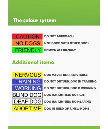NERVOUS FriendlyDogCollars Colour Coded Dog Accident Prevention Leads 1.2m Prevents Dog Accidents By Letting Others Know Your Dog In Advance Award Winning NERVOUS Yellow - Buy Online on SooperMarket.com