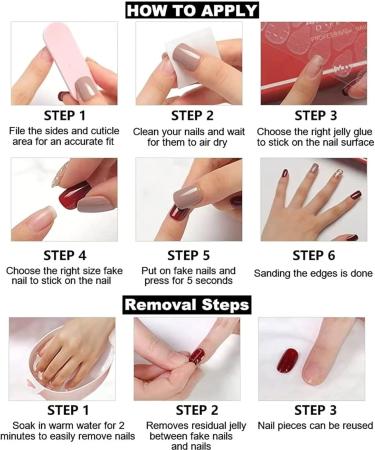 Black Daisy Design Press On Nails - Medium | Full Cover Tips for Women & Girls | Spring/Summer Salon Nail Art - Buy Online on SooperMarket.com