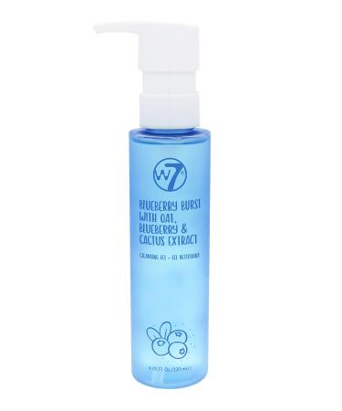 W7 Blueberry Burst Cleansing Gel - Blueberry Cactus and Oat Extract - Remove Makeup & Cleanse Skin