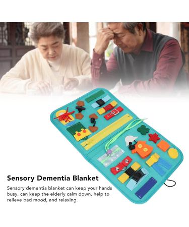 Fidget Blanket for Alzheimer Patients Anxiety Relief Autistic Dementia Sensory Pad - Buy Online on SooperMarket.com