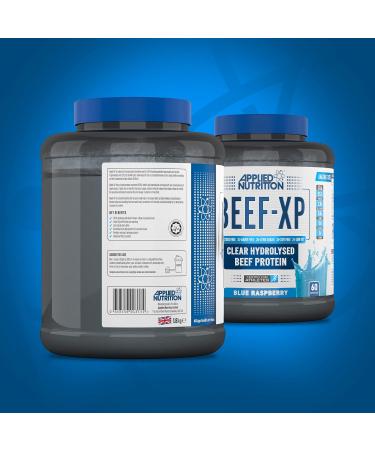Applied Nutrition Beef XP 1.8kg - Clear Hydrolysed Beef Protein Isolate Fruit Juice Style - Dairy & Lactose Free Beef Protein Powder - Zero Sugar, Low Fat - Blue Raspberry Flavor - 60 Servings - Buy Online on SooperMarket.com