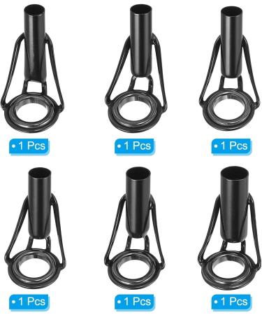 PATIKIL Fishing Rod Tip Repair Kit - 6pcs Stainless Steel Stake Ring Guide Replacement for Saltwater & Freshwater Fishing | 4.2-5.5mm - Buy Online on SooperMarket.com