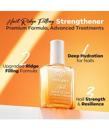 Modelones 8-in-1 Nail Care Ridge Filling Strengthener Treatment - 15ml Milky White - Buy Online on SooperMarket.com