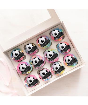 24 x Precut Football And Boot Edible Cupcake Topper Wafer Rice Paper Decoration For Cakes - Buy Online on SooperMarket.com