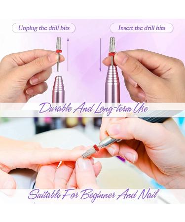 Peowuieu 3 Pieces Nail Carbide 5 in 1 Bit Multi-Function Tapered Shaping Nail Drill Carbide Nail Drill Bit Use for Both Left - Buy Online on SooperMarket.com